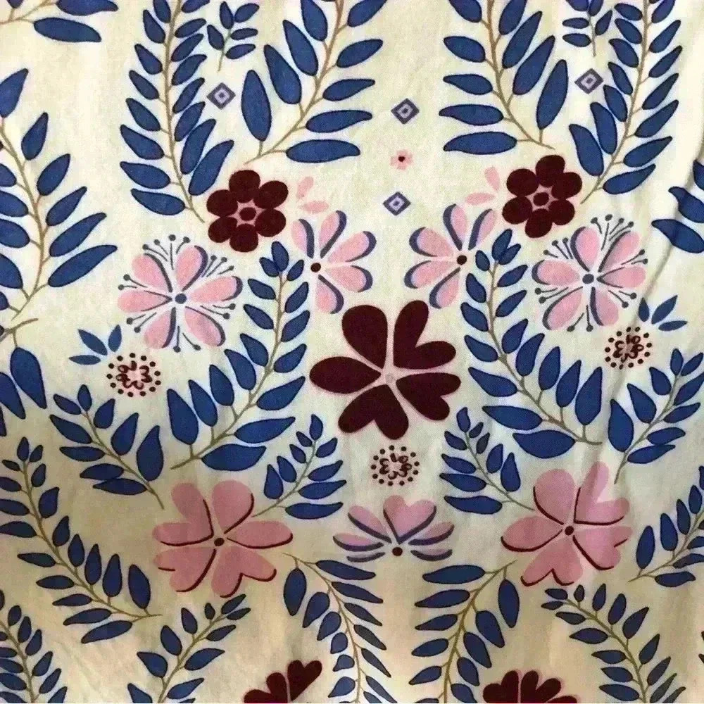Talbots Floral Printed Rayon Top Blouse Size 1X - Picture 7 of 9